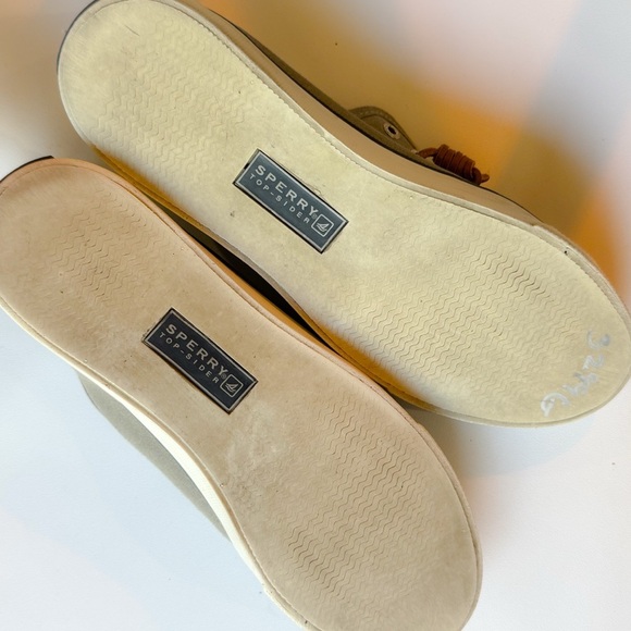 Sperry Top Sider Seacoast Charcoal Light Grey Canvas Boat Shoes❤️ - Picture 6 of 7